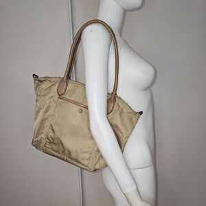 Banana Republic Mini Nylon Tote Bag Light Sand Dune